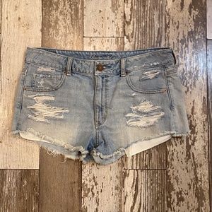 American Eagle Distressed Jean Shorts